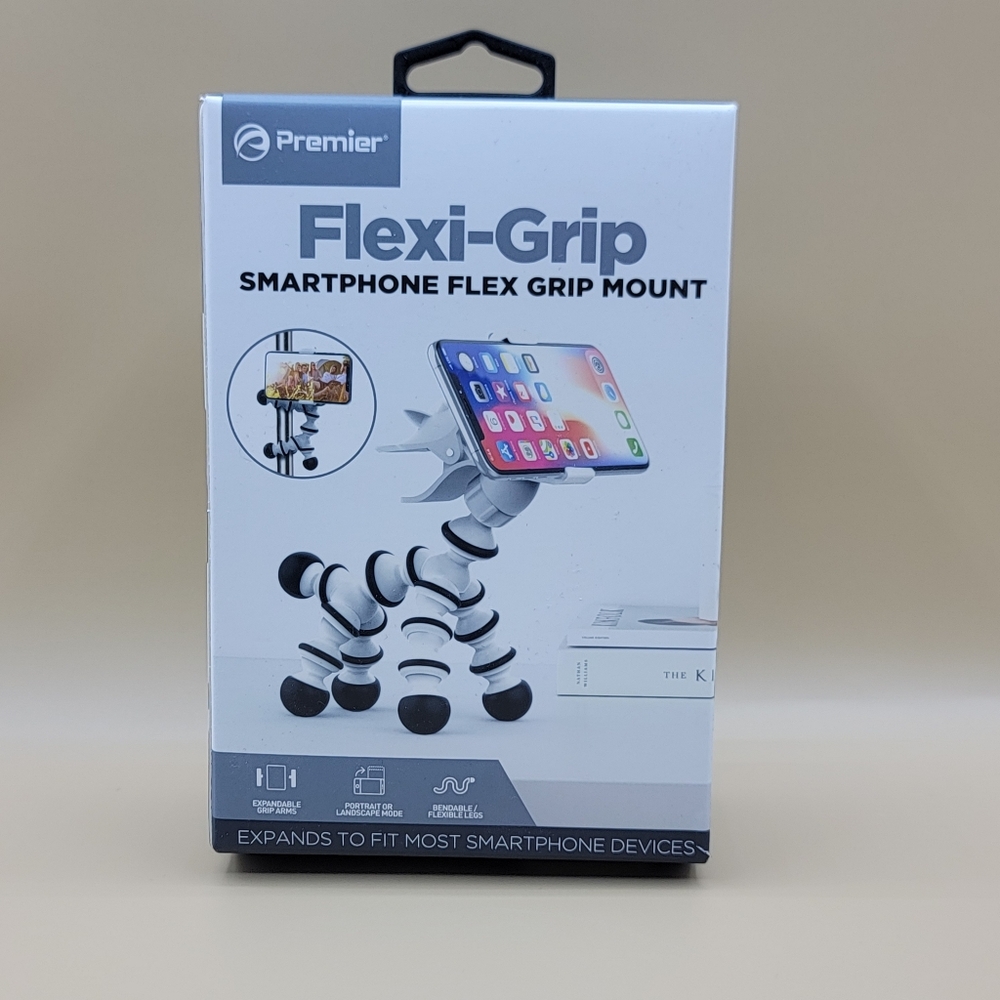 Flexi Grip Smartphone Flex Grip Phone Mount Zebra Fits Most Phones Grips New